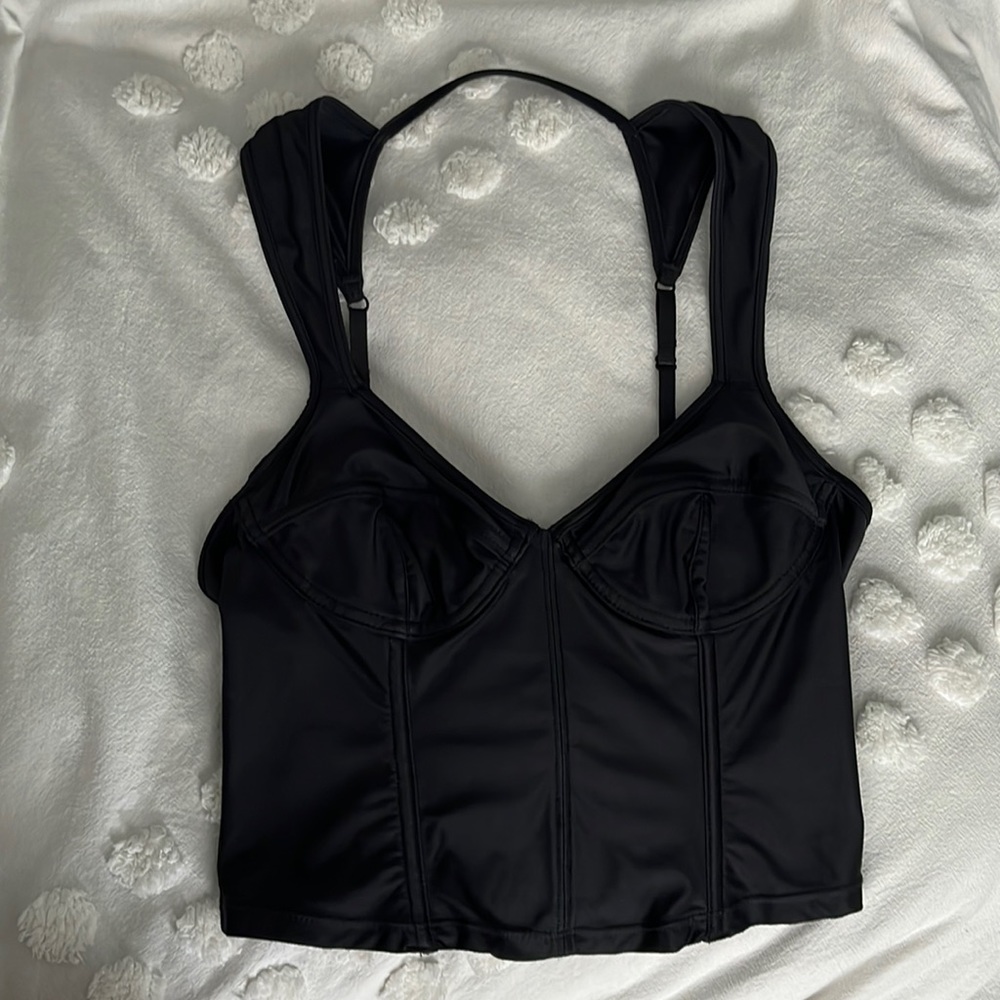 black corset top
